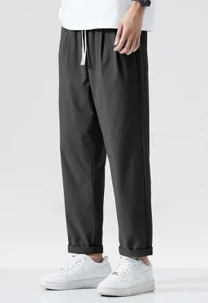 Summer Thin Fabric Cropped Casual Pants