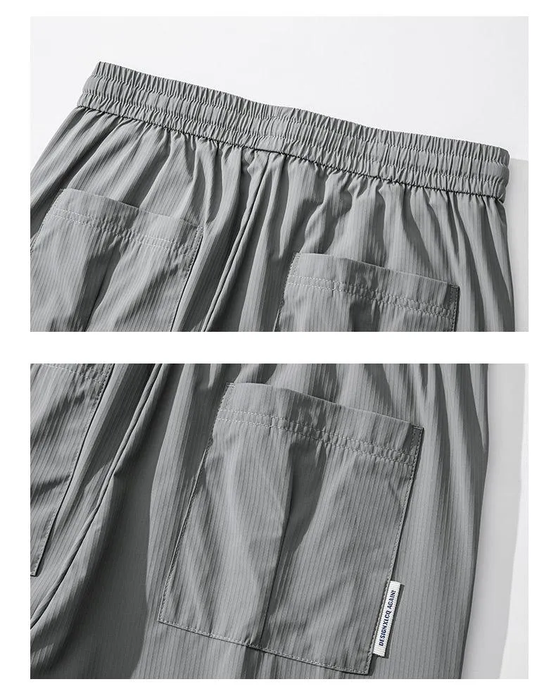 Summer Thin Fabric Cropped Casual Pants