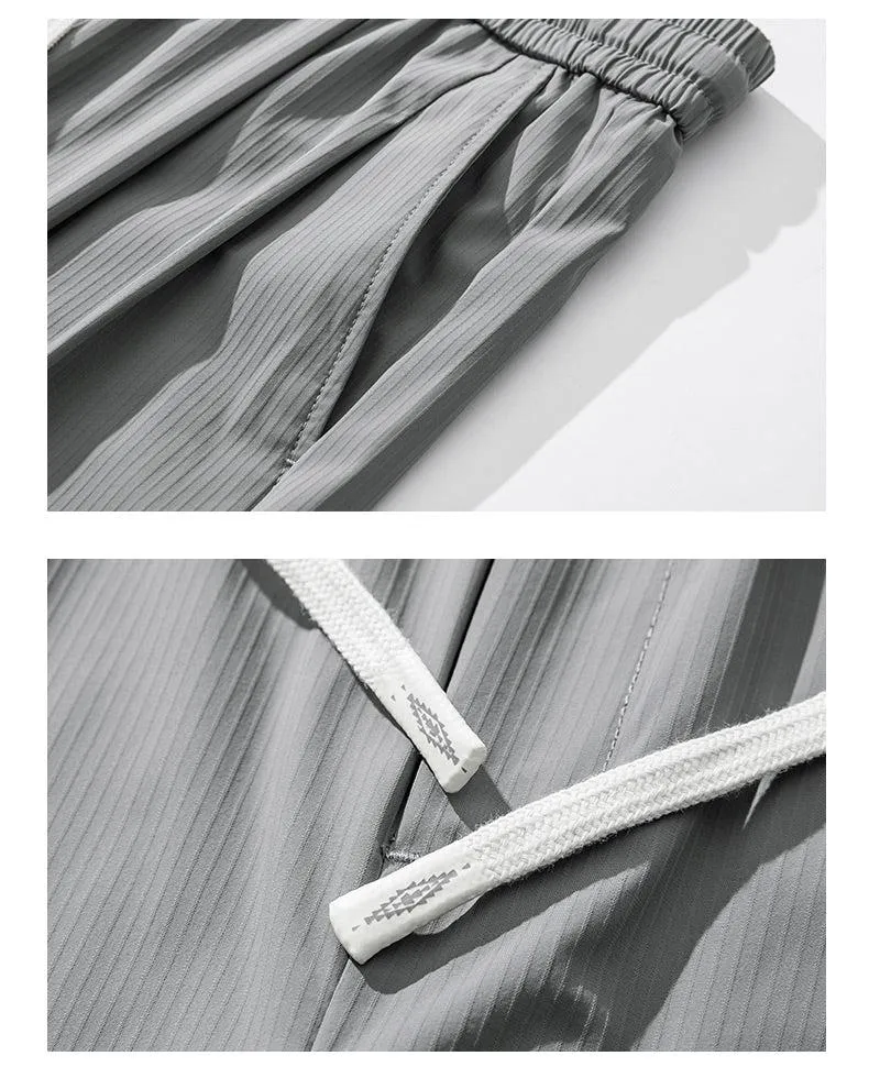 Summer Thin Fabric Cropped Casual Pants