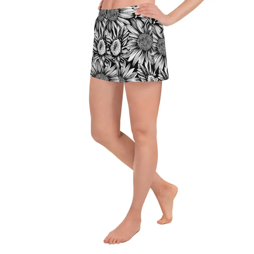Sunflowers Recycled Athletic Shorts