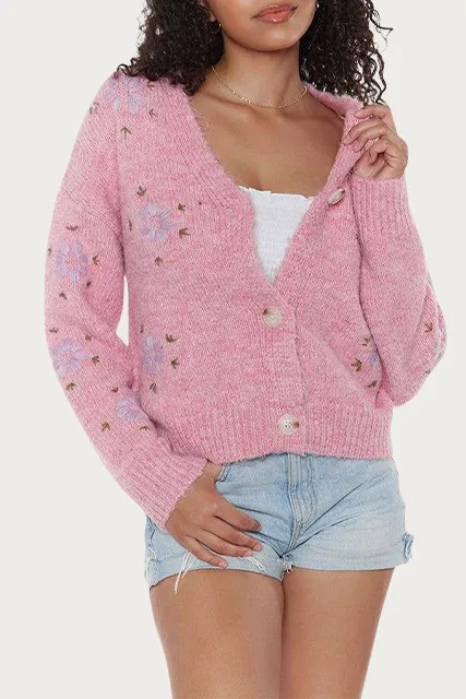 SURAT FLORAL CARDIGAN