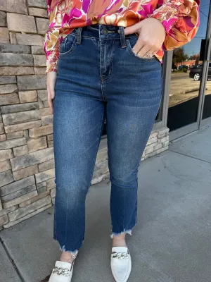 The Katy High Rise Crop Flare Jean