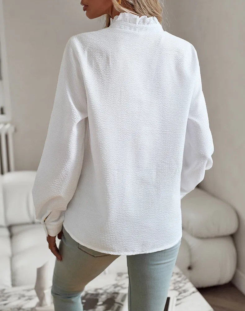 Thisbe® | Casual blouse with ruffles