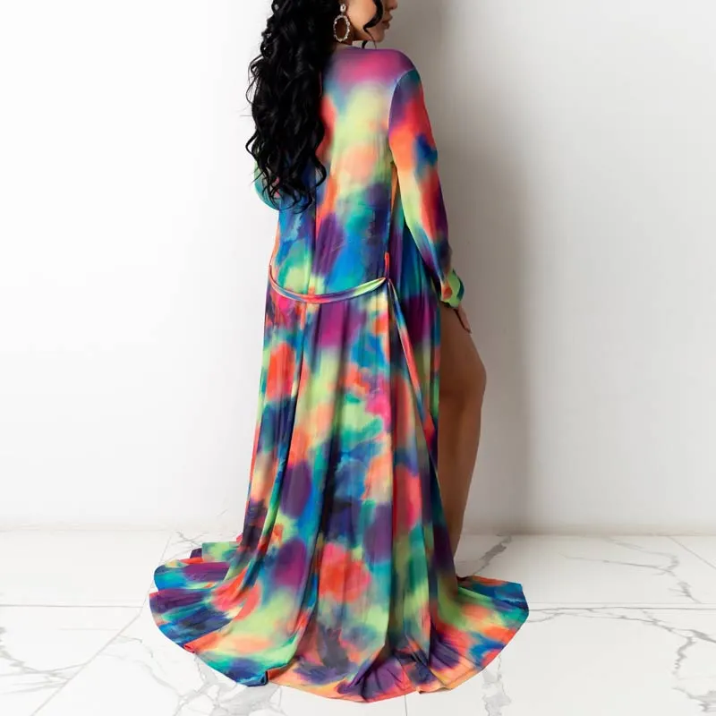 Tie Dye 3 PCS Bikini Set Swimsuit Beachwear