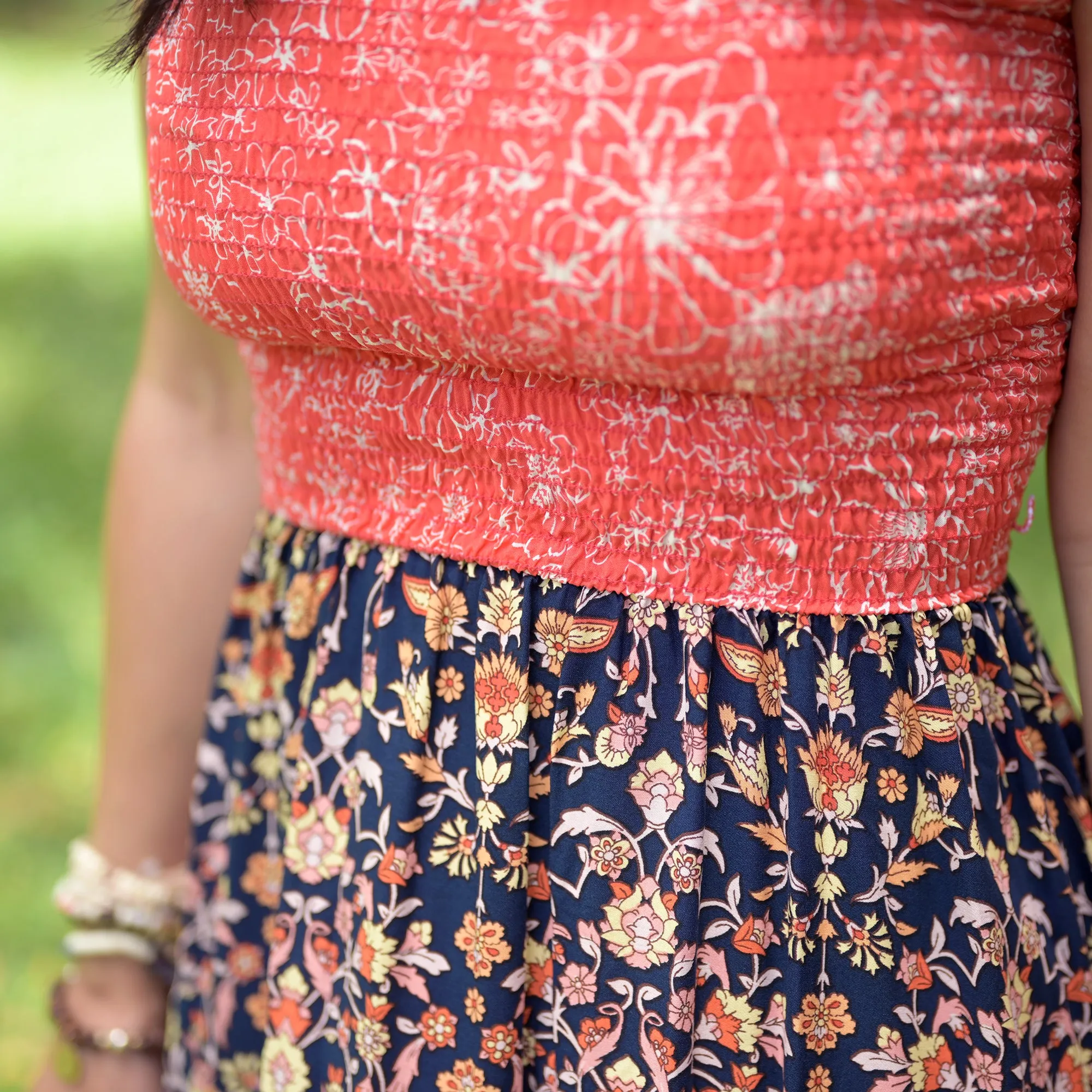 Tiered Pattern Dress