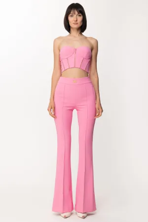 Top Bustier con Motivo a Jour