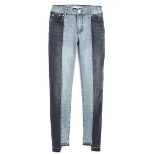 Tractr 2 Tone Skinny with Released Fray Hem Jeans