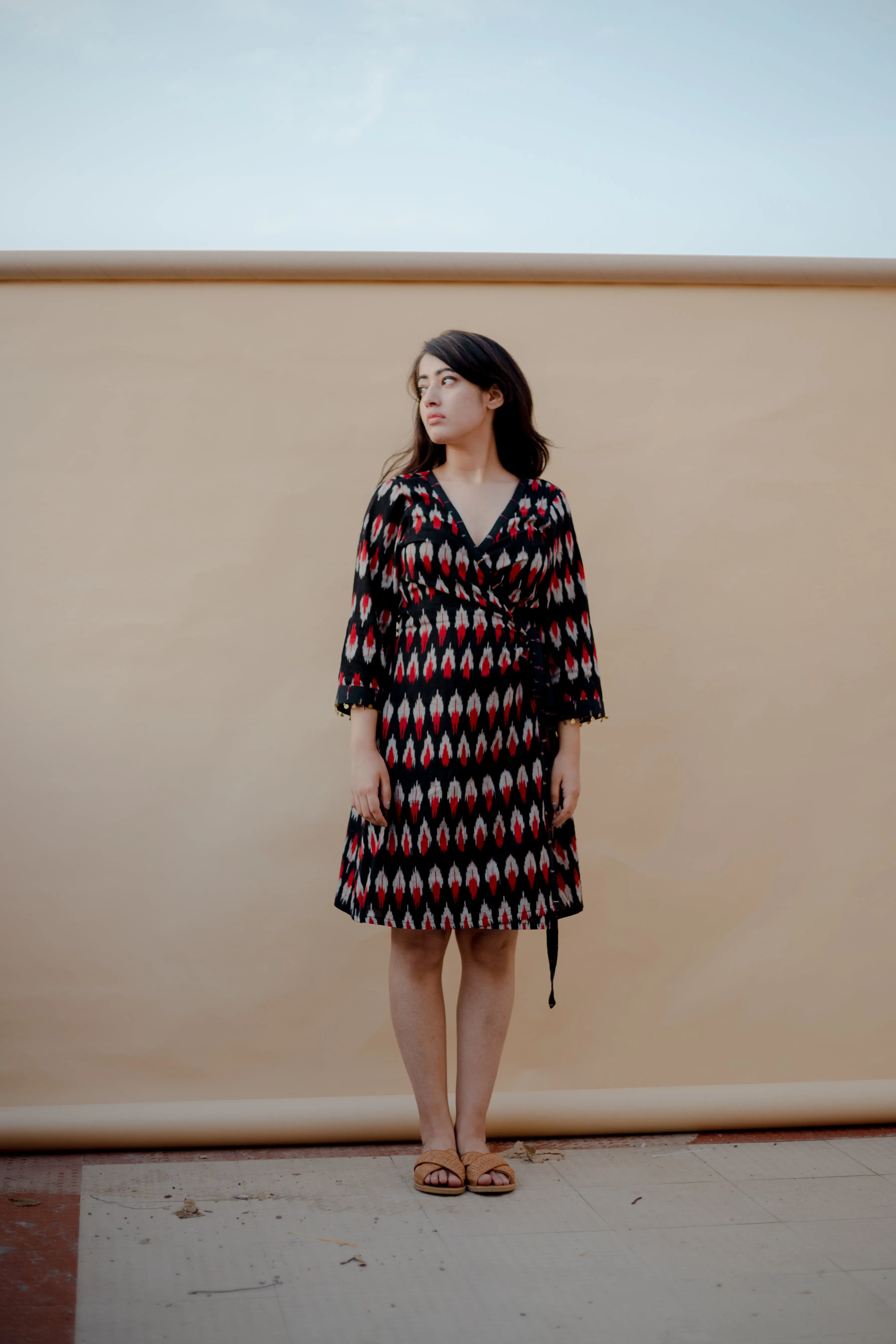 Tribal Wrap Dress