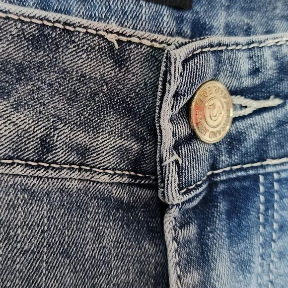 True Religion Jennie Curvy horseshoe Crystal Skinny Jean sz‎ 28 NWT