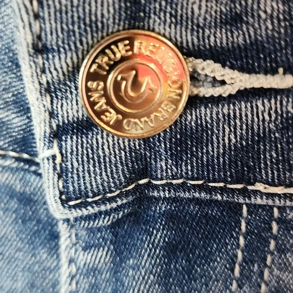 True Religion Jennie Curvy horseshoe Crystal Skinny Jean sz‎ 28 NWT