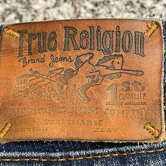 True Religion Stella Skinny Low Rise Medium Dark Wash Jegging Stretch Jeans 29