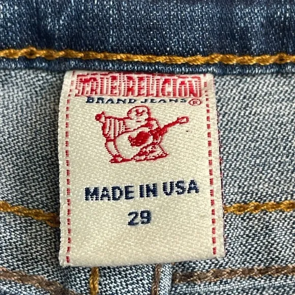True Religion Stella Skinny Low Rise Medium Dark Wash Jegging Stretch Jeans 29