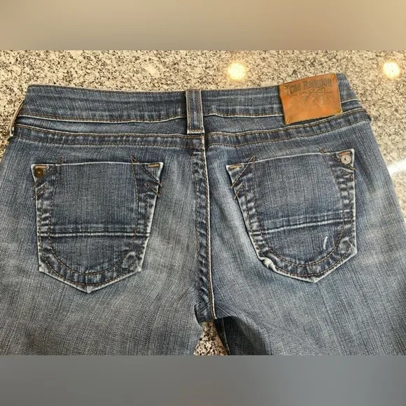 True Religion Stella Skinny Low Rise Medium Dark Wash Jegging Stretch Jeans 29