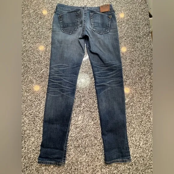 True Religion Stella Skinny Low Rise Medium Dark Wash Jegging Stretch Jeans 29