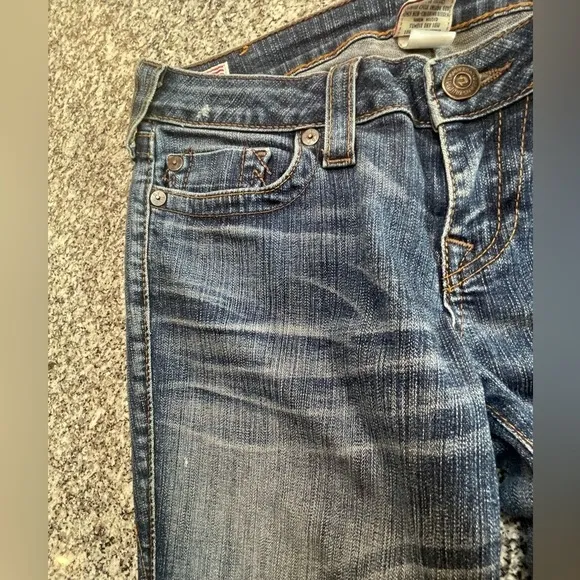 True Religion Stella Skinny Low Rise Medium Dark Wash Jegging Stretch Jeans 29