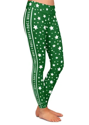Tulane Roll Wave Side Stripe Leggings
