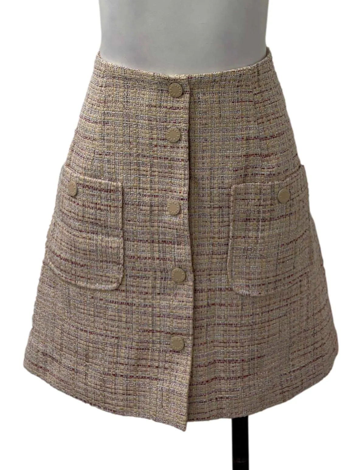 Tweed A-Line Skirt