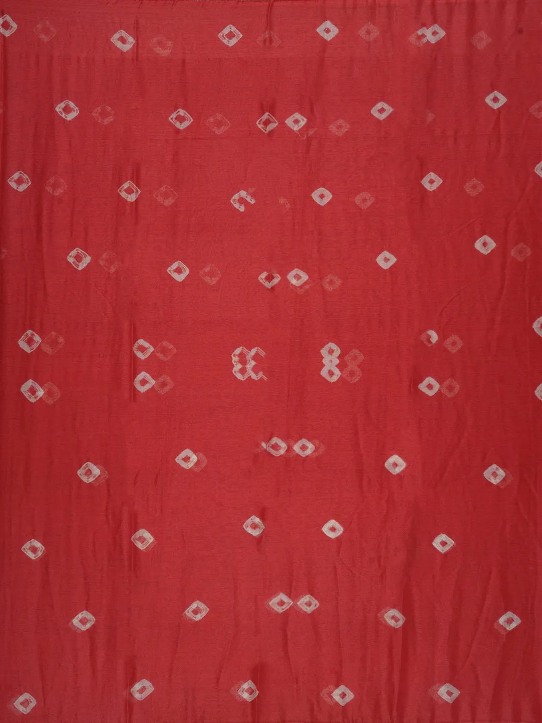 Unstitched Multicolor Cotton Bandhani Printed Dress Material With Dupatta