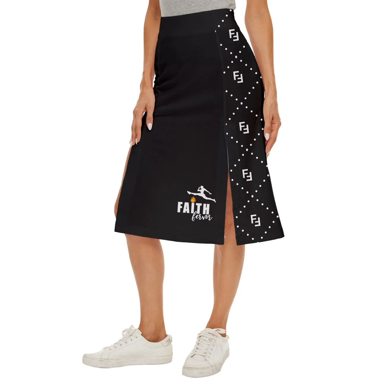 Untitled design (5) Midi Panel Skirt