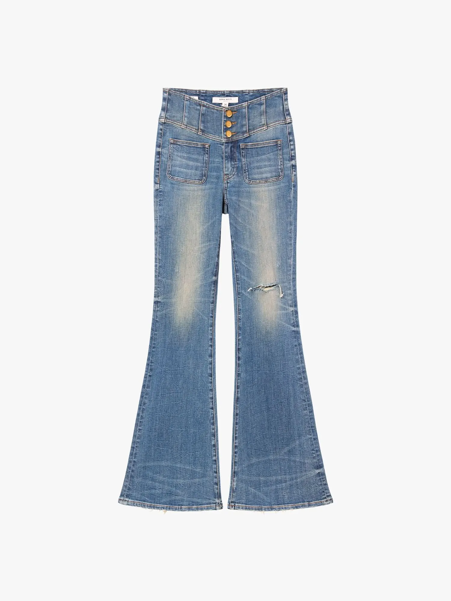 V-Shape Super High Waisted Flared Jeans