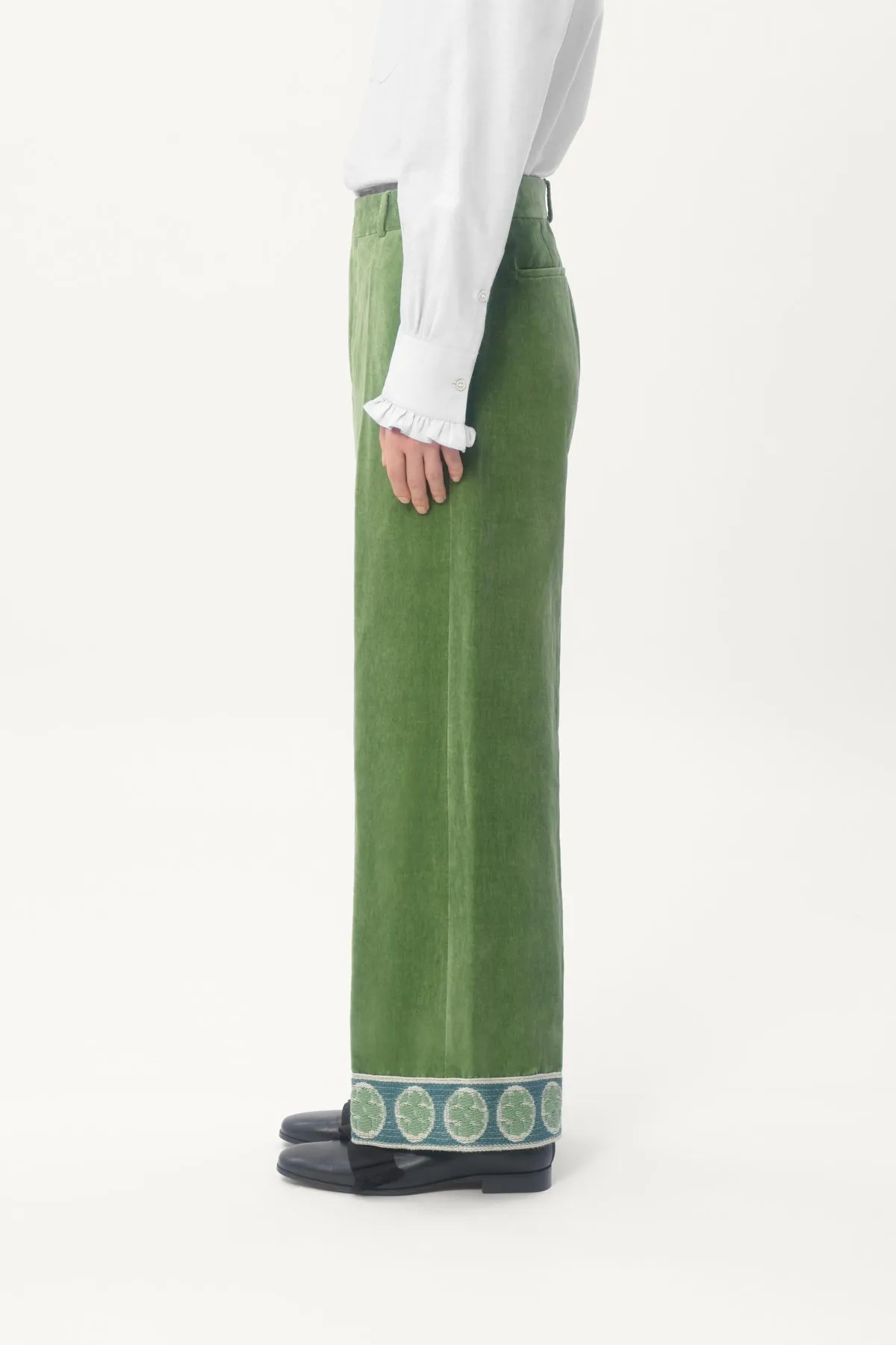 VALENTINO | WASHED VELVET PANTS