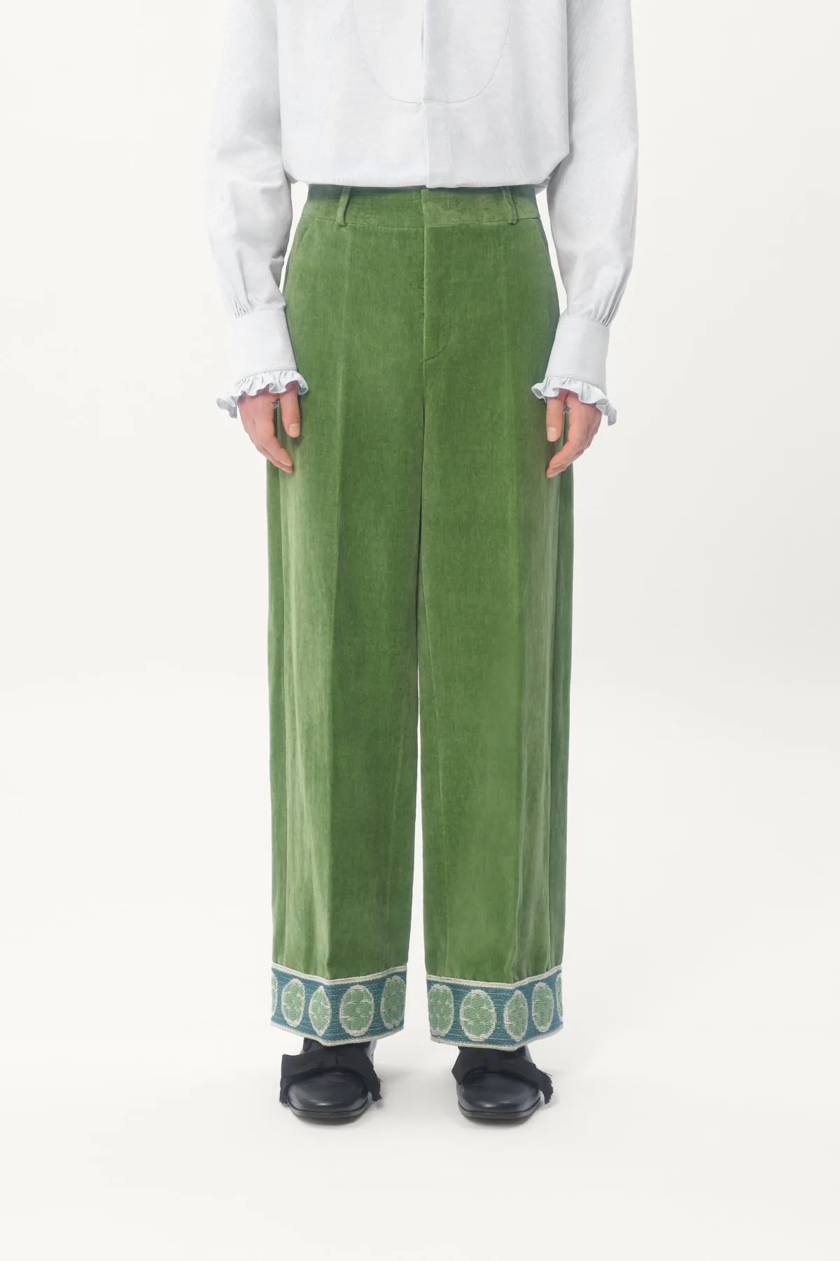 VALENTINO | WASHED VELVET PANTS