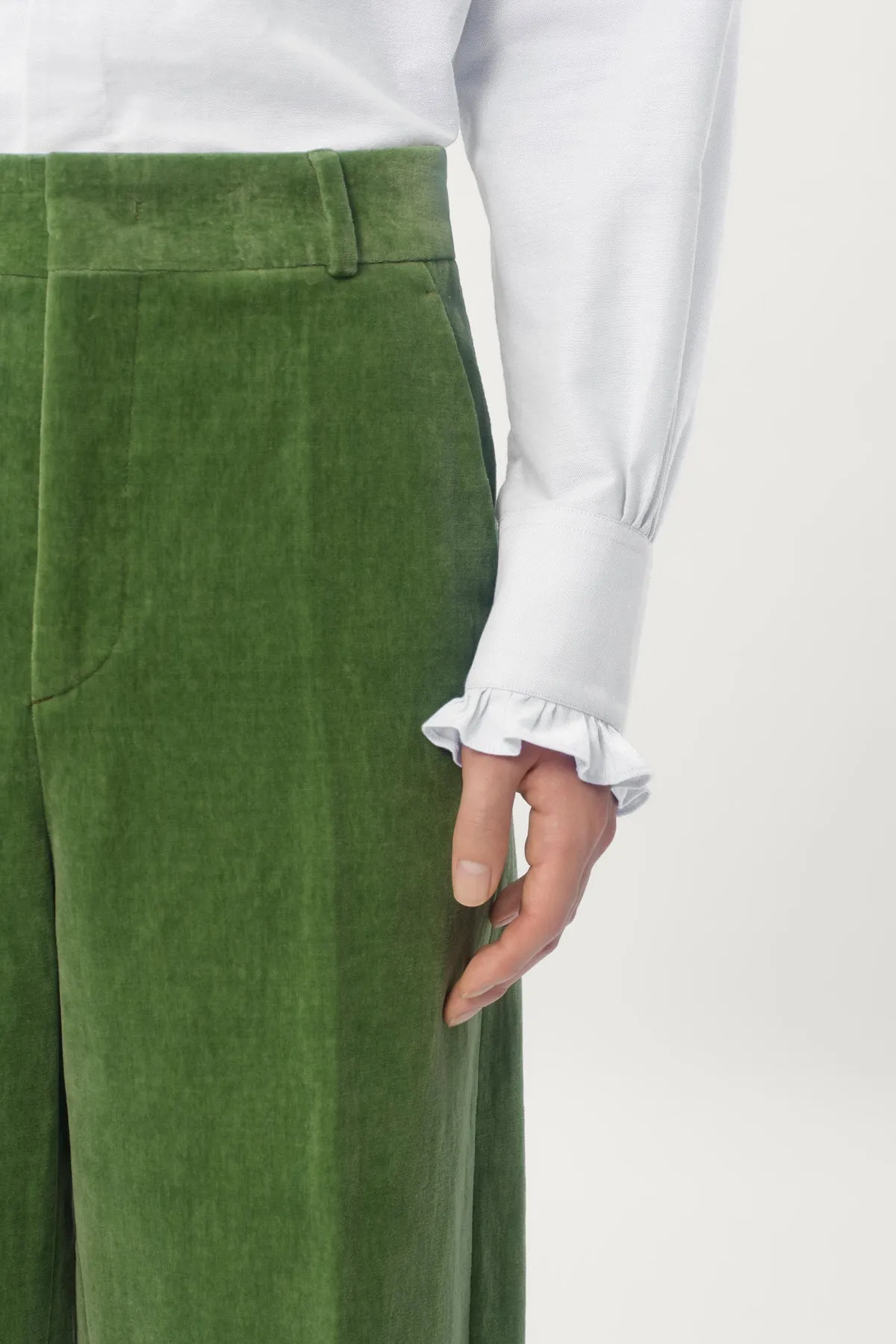VALENTINO | WASHED VELVET PANTS