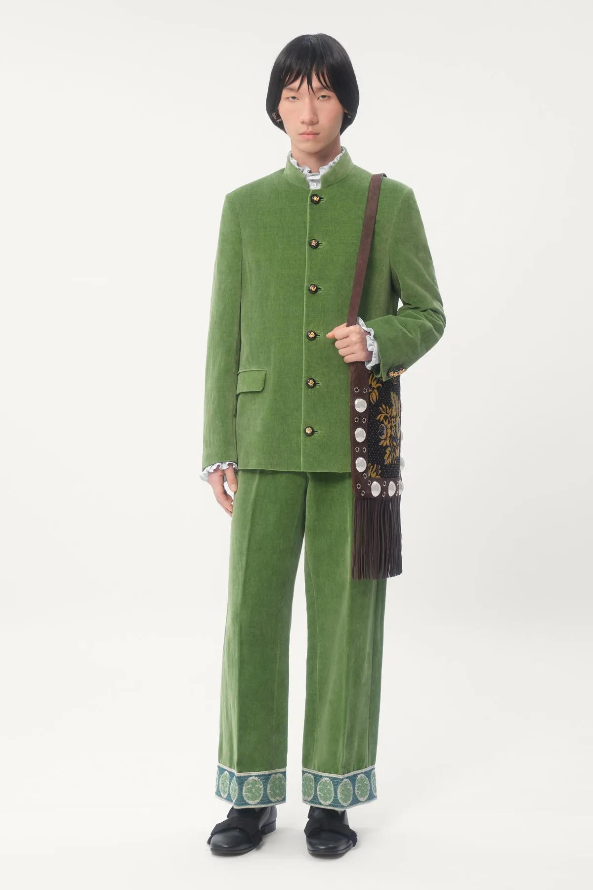 VALENTINO | WASHED VELVET PANTS