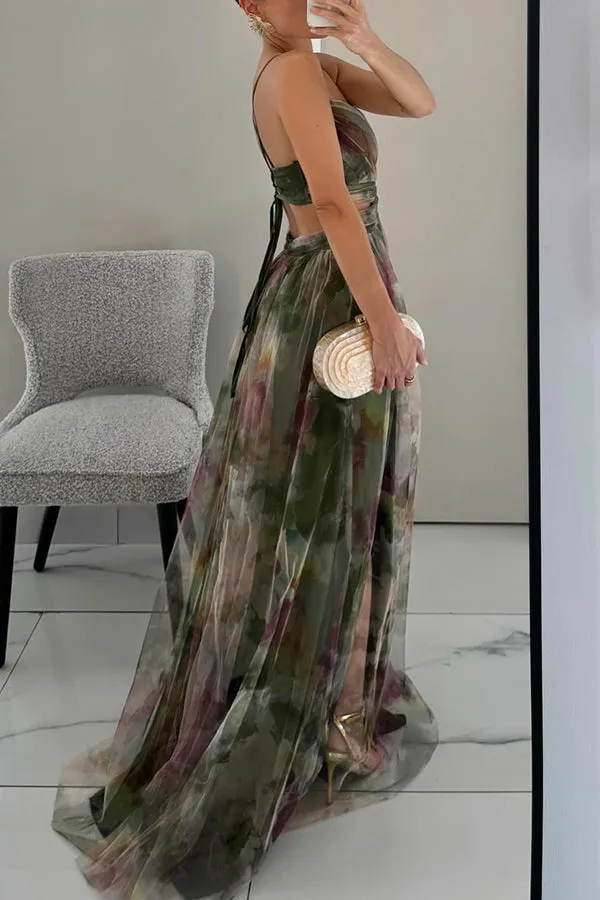 Vanessa - Floral Tulle Maxi Dress