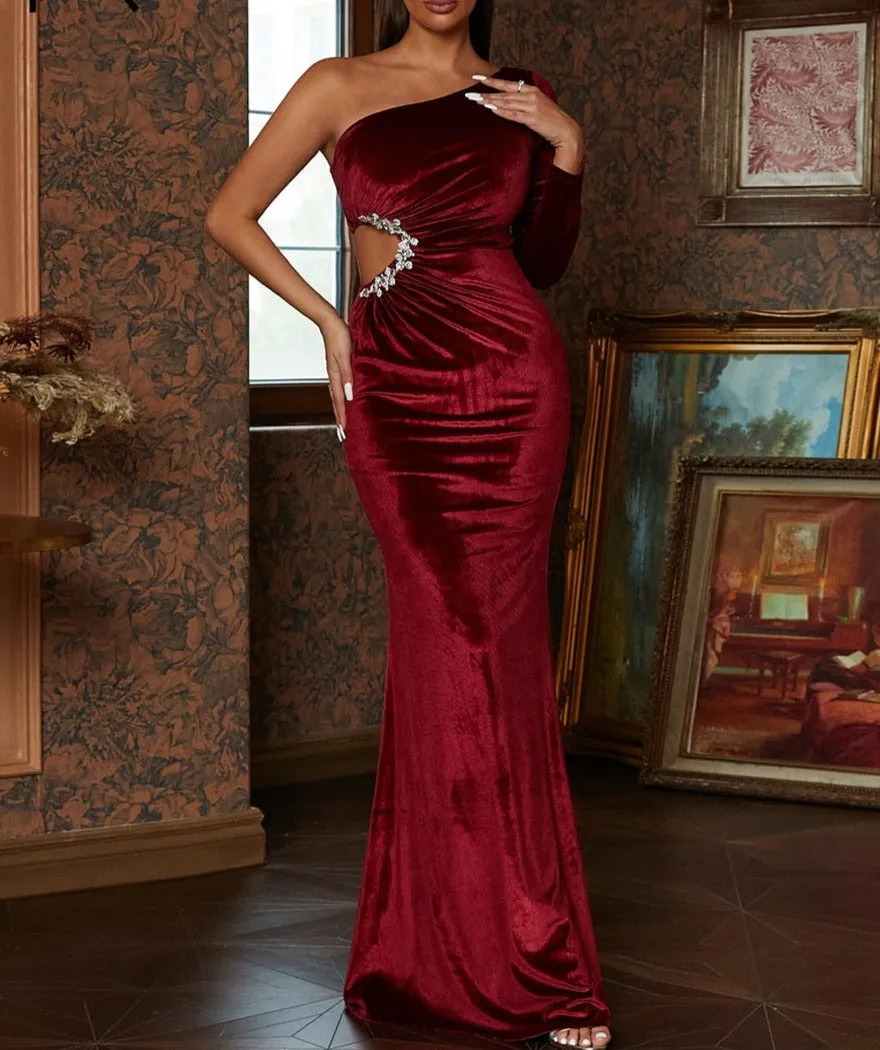 Velvet Evening Dress