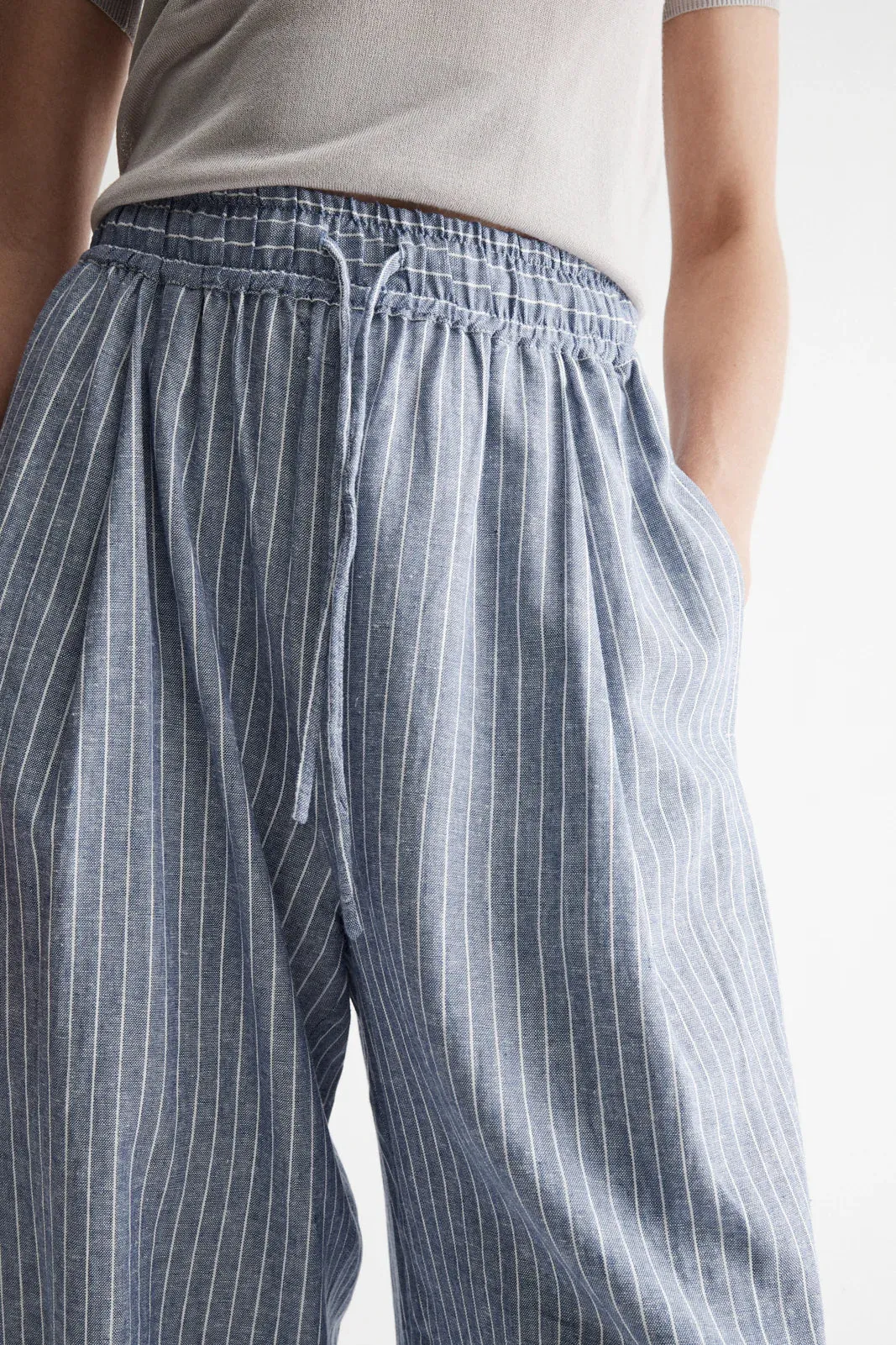 Venice Pant - Blue Stripe