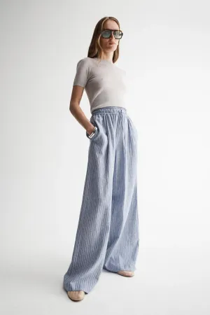 Venice Pant - Blue Stripe
