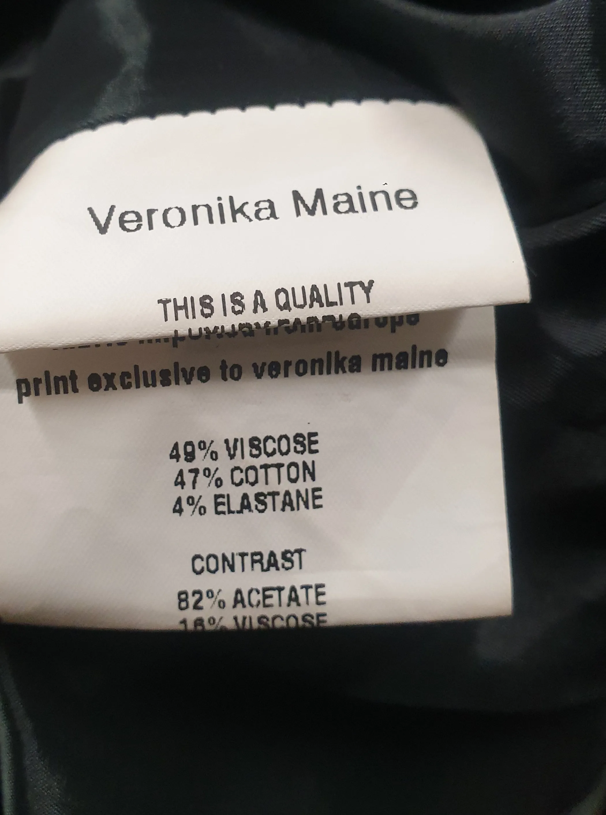 Veronica Maine green panelled pencil skirt size 6