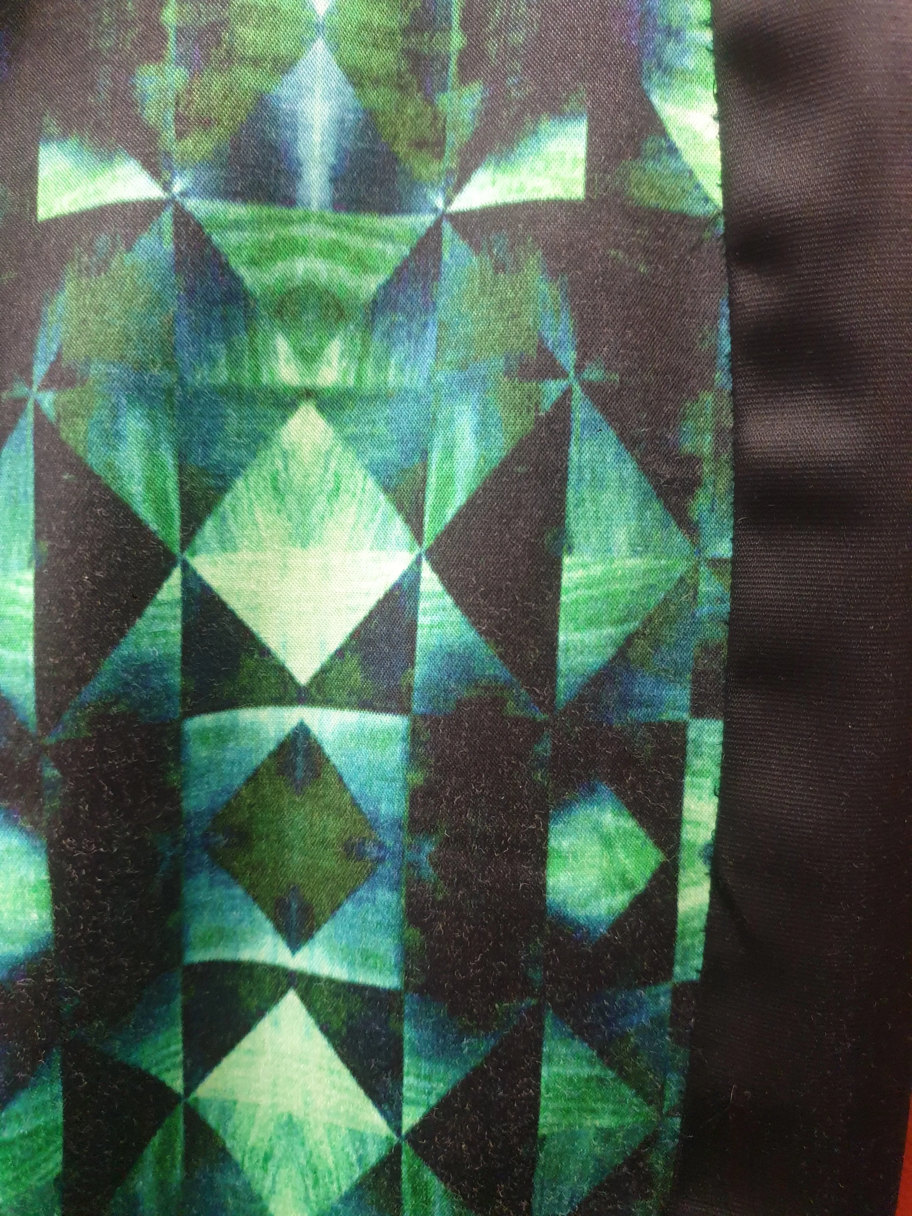 Veronica Maine green panelled pencil skirt size 6