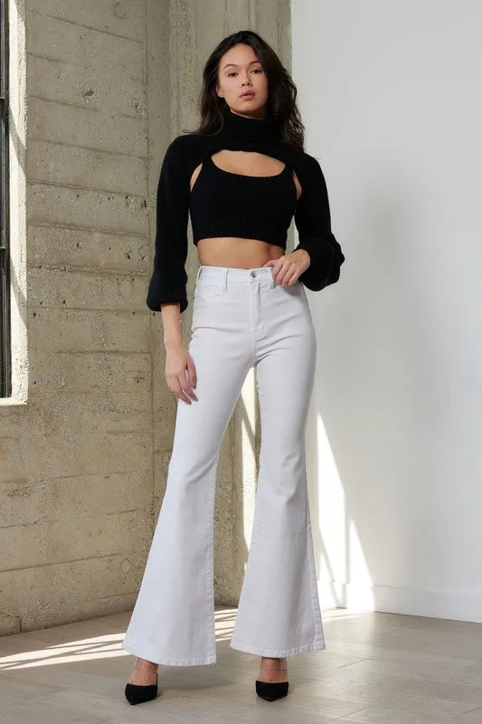 Vibrant M.i.U HIGH WAISTED FULL LENGTH FLARE