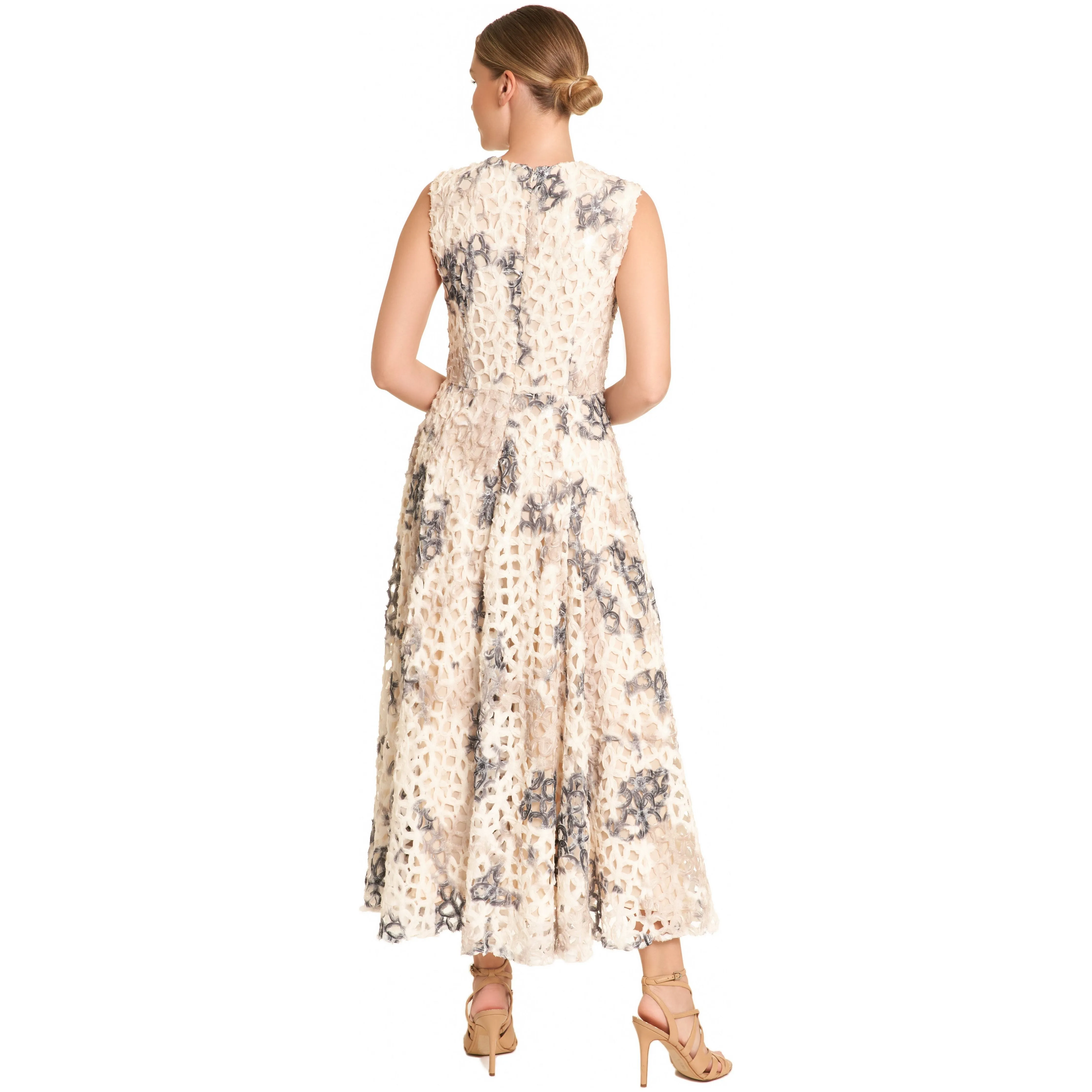 Victoria sleeveless midi Dress