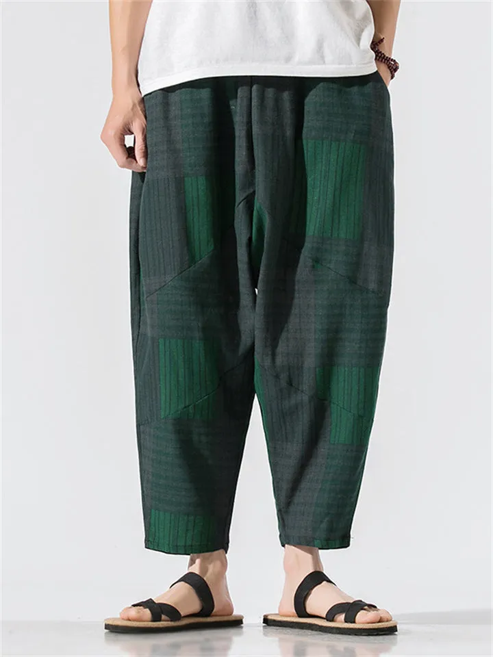 Vintage Comfy Plaid Casual Pants for Men