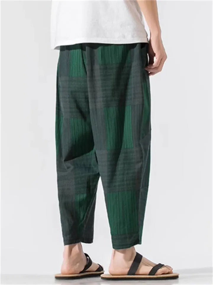 Vintage Comfy Plaid Casual Pants for Men