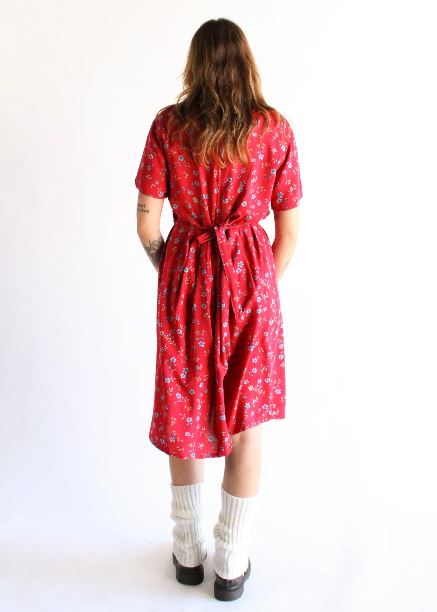 Vintage Floral Dress D0085