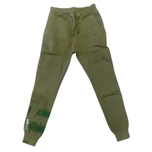 Vintage Havana Proweave Fleece Tie Dye Jogger - Evergreen