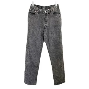 Vintage  Levi’s 501 black acid wash Y2K button fly high waisted jeans size 13 J