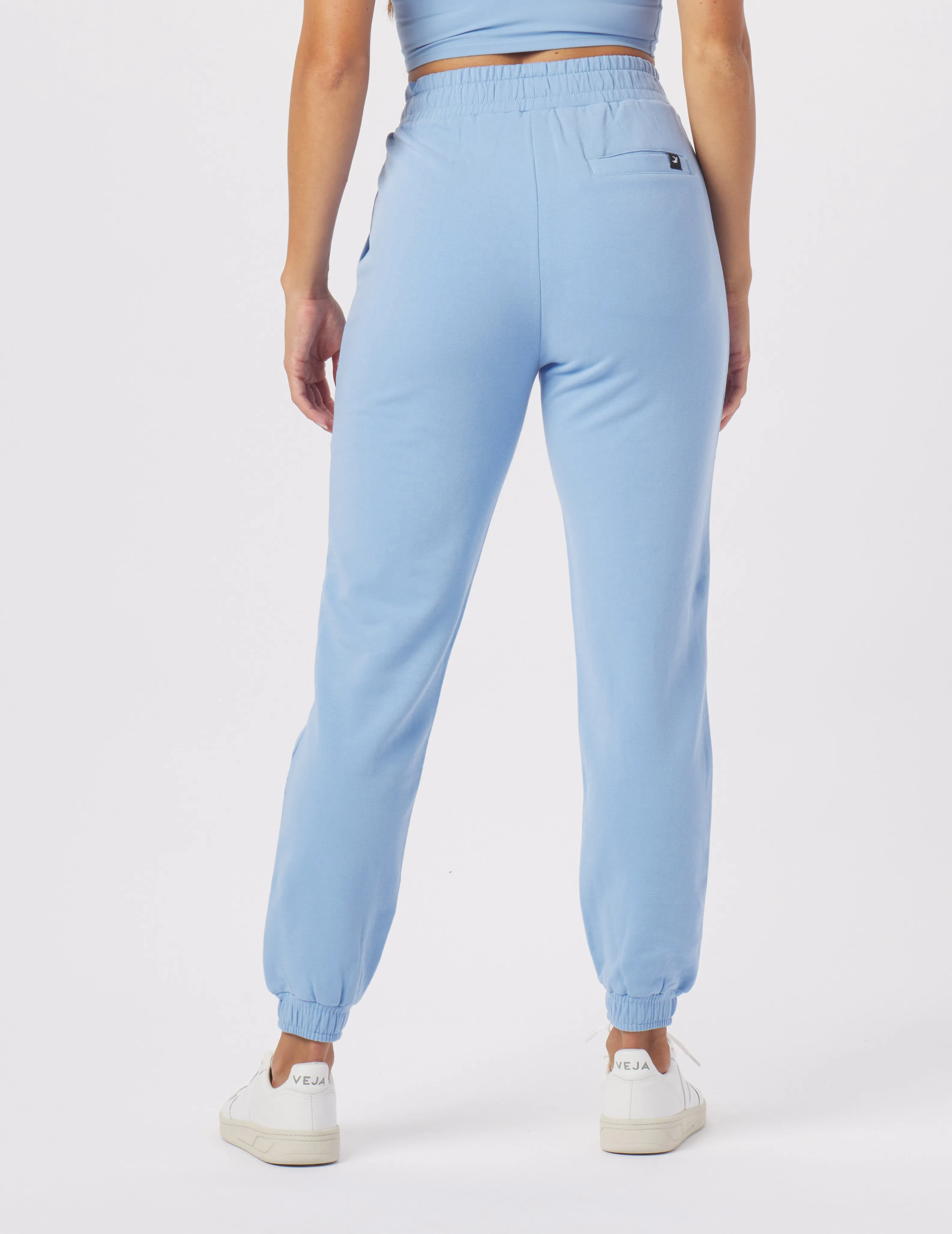Vintage Oversized Jogger: Ice Blue
