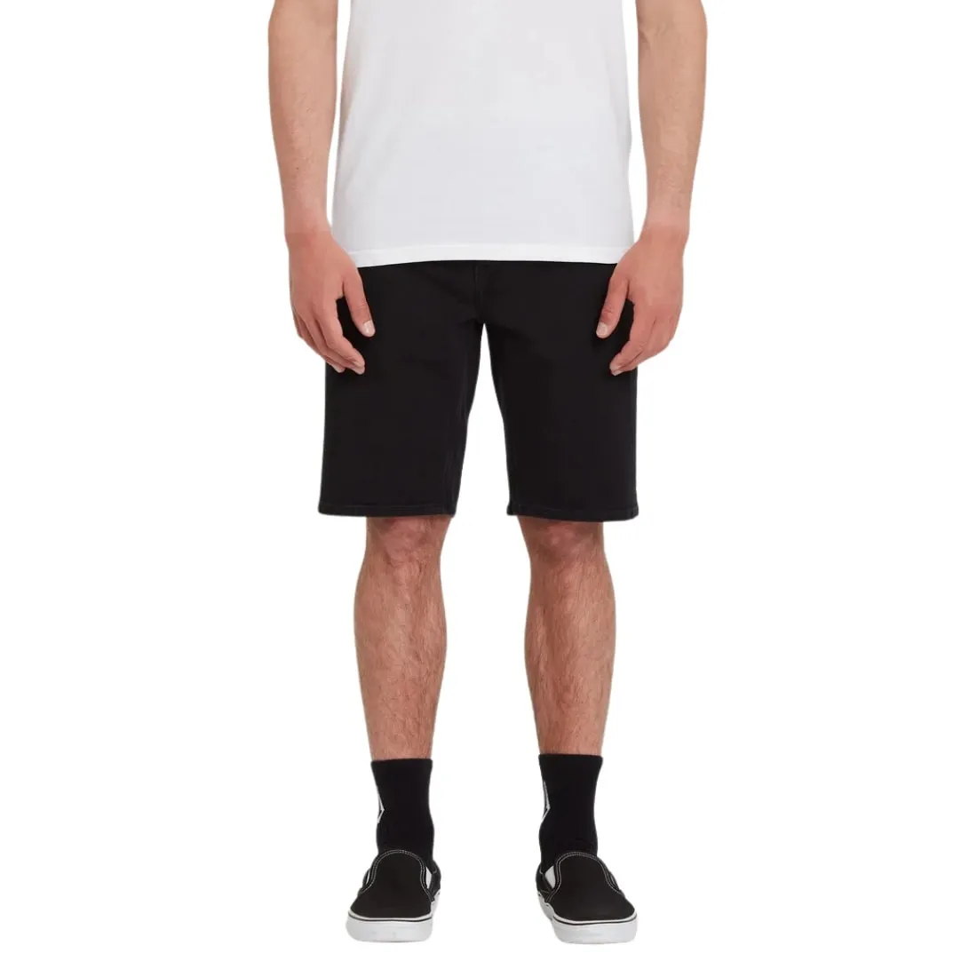 Volcom Solver Denim Short - Black Out