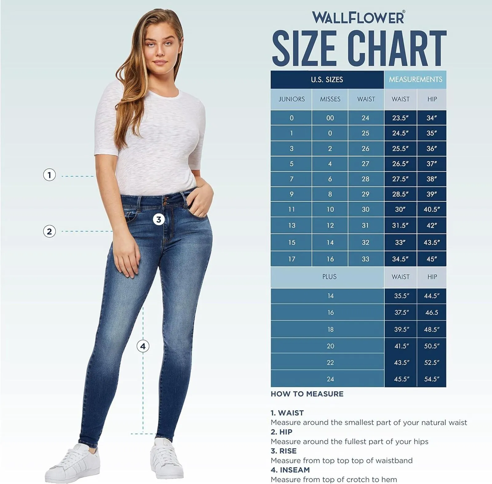 Wallflower Women's Luscious Curvy Bootcut Mid-Rise Insta Juniors Jeans
