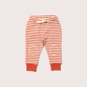 Walnut Striped Marl Organic Comfy Joggers