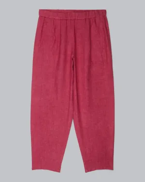 Washed Organic Linen Delave Pant