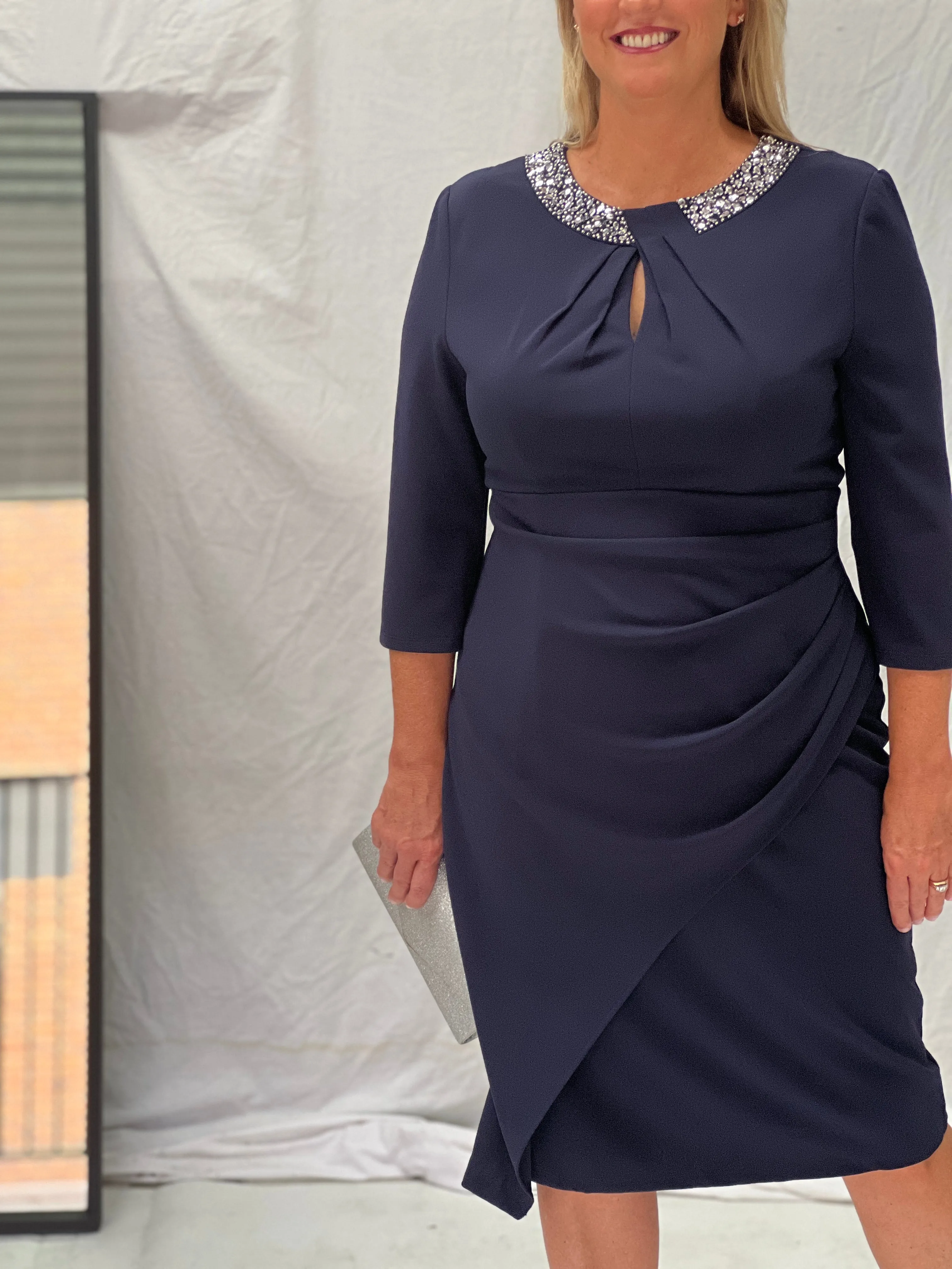Waverly Navy Event Dress