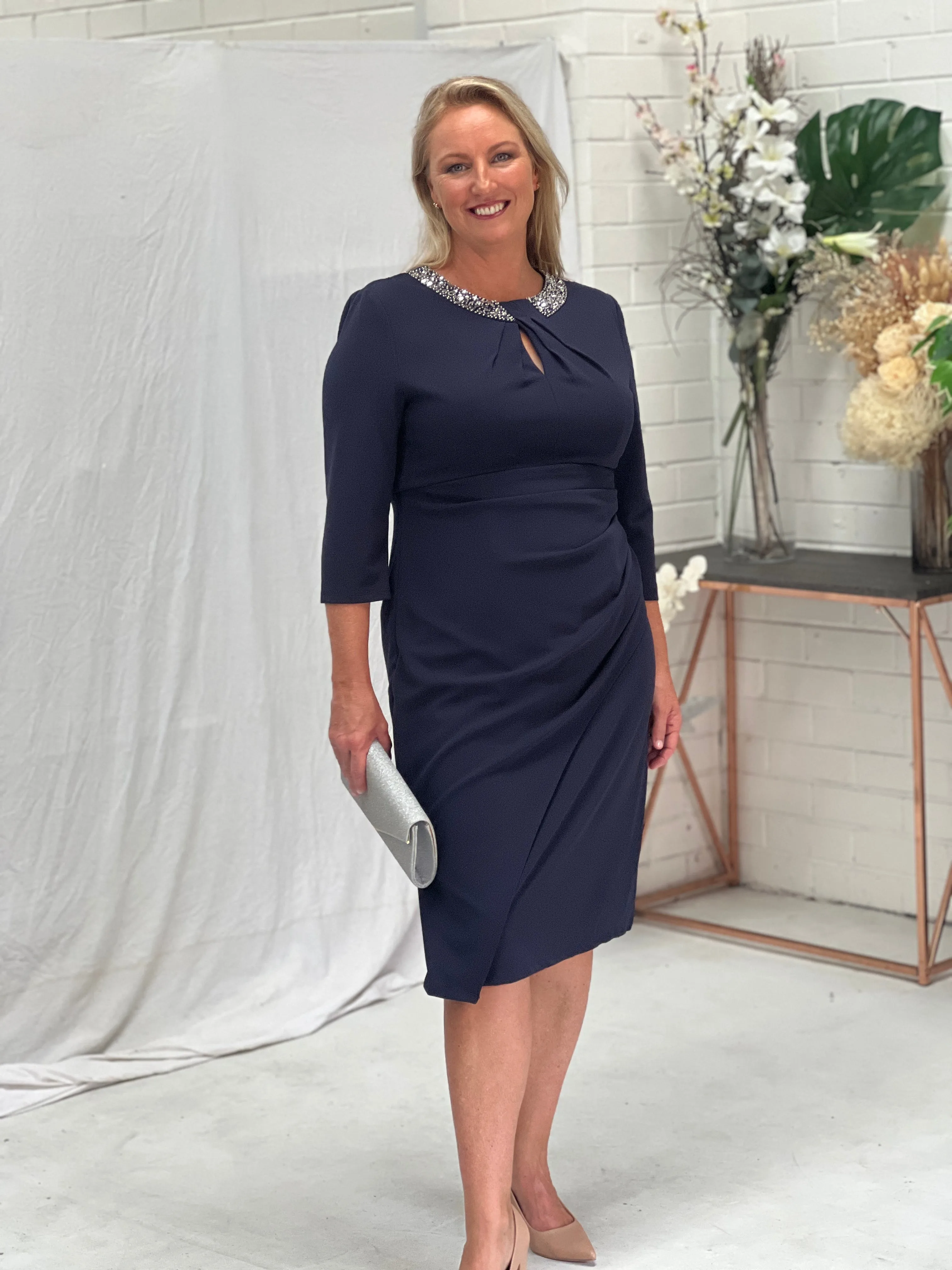Waverly Navy Event Dress