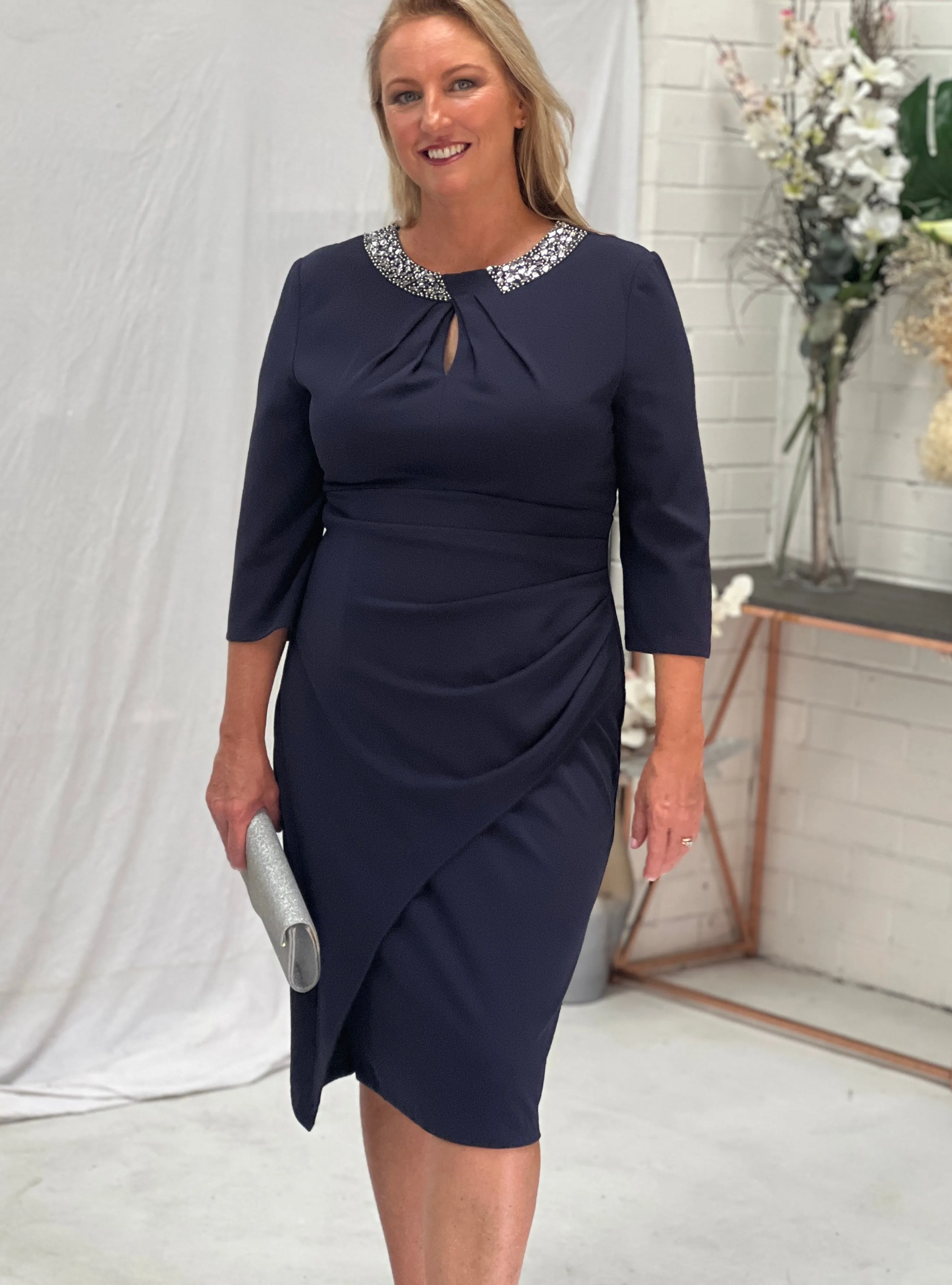 Waverly Navy Event Dress