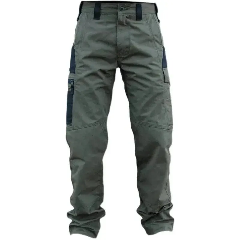 Wear Resistant Work Pant Man Multi-Pocket Straight Cargo Trousers Outdoor Jogging Tactical Pants Spring Autumn Casual Trousers